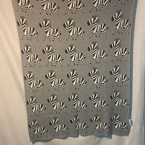 Frolics Rids Collection Grey Zebra Print Baby Blanket